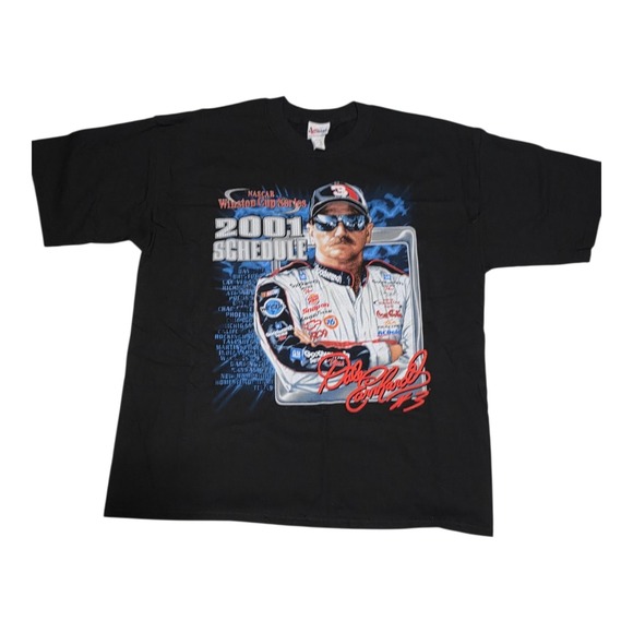 Chaser Other - Vintage 2001 Dale Earnhardt #3 NASCAR Winston Cup Schedule T-Shirt Chase NWOT